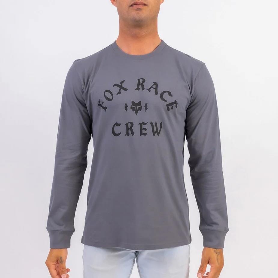 Fox Mens Brand Ext Long Sleeve Tee Pewter | Fox