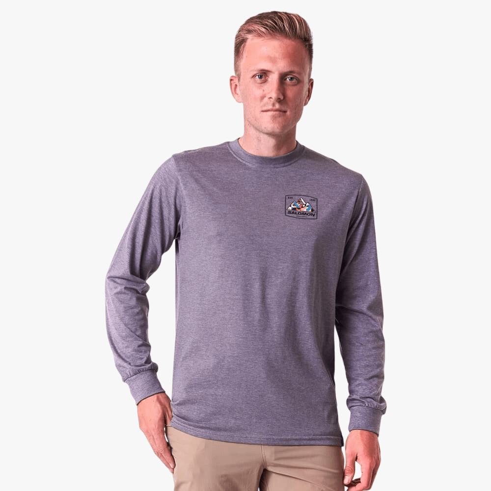 Salomon Mens Shasta Long Sleeve Tee Tetras | Salomon