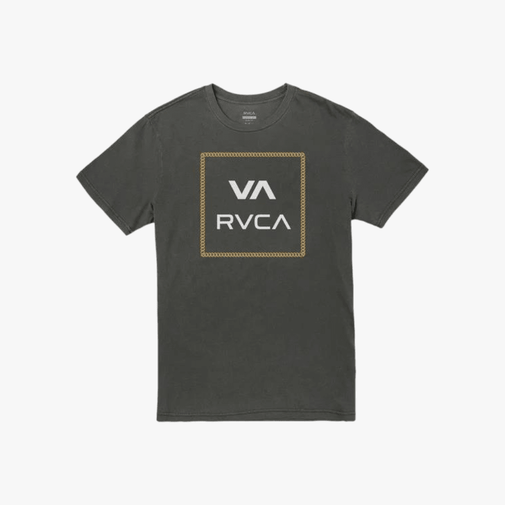 Rvca Mens Va All The Way Short Sleeve Tee Pirate Black | Rvca