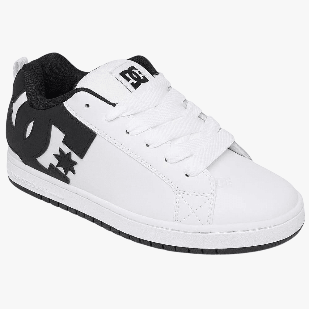Dc Mens Court Graffik Sneaker White Black Black | DC
