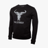 Wildebees Mens Embroid Crew Sweat Black | Wildebees