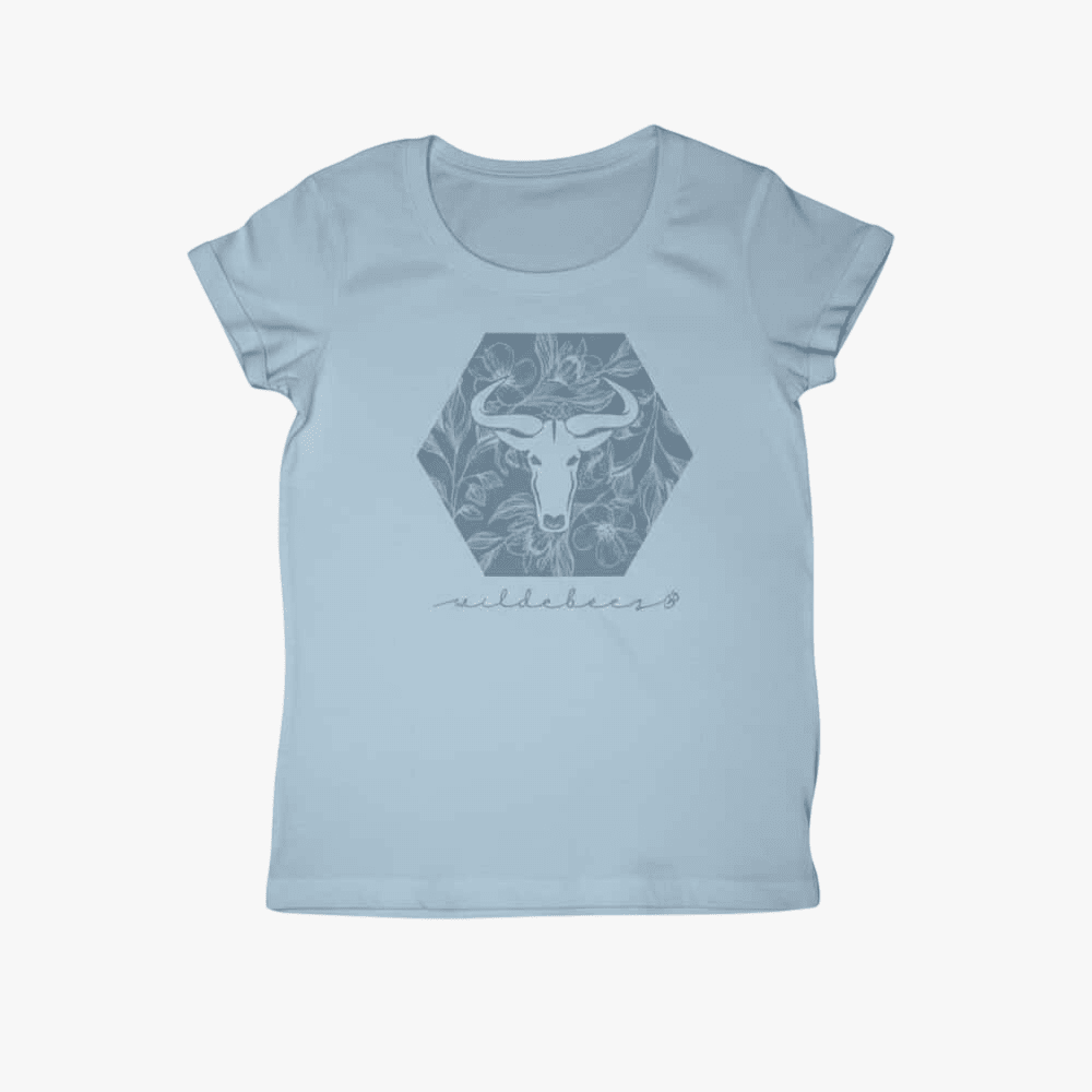 Wildebees Hexagon Logo Tee Arctic Ice | Wildebees
