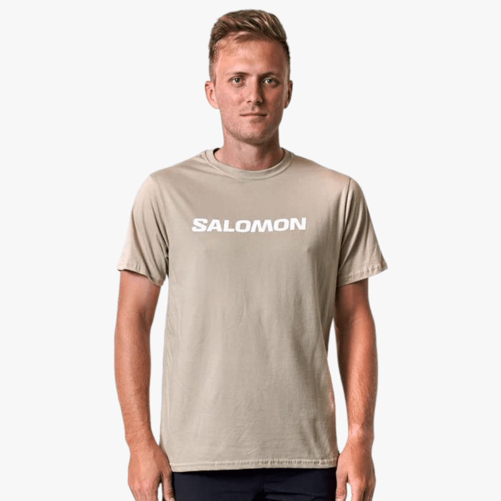 Salomon Mens Deep Roots Tee Taupe | Salomon