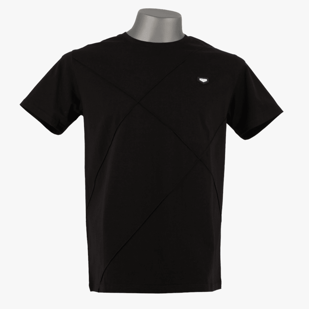 Pierre Cardin Mens Terry Short Sleeve Tee Black | Pierre Cardin