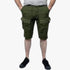 Soviet Mens Caution Cargo Cotton Shorts Olive Soviet