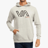 Rvca Mens Va Stencil Hoodie Grey Melange | Rvca