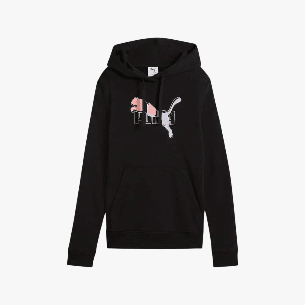 Puma Womens Ess Logo Lab Hoodie Black | Puma