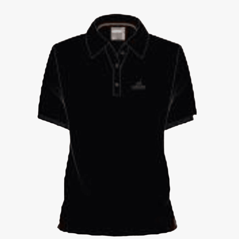 Kakiebos Mens Classic Fit Short Sleeve Golfer Black | Kakiebos