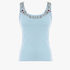Sissy Boy Womens Multi Coloured Bling Rib Vest Blue | Sissy Boy