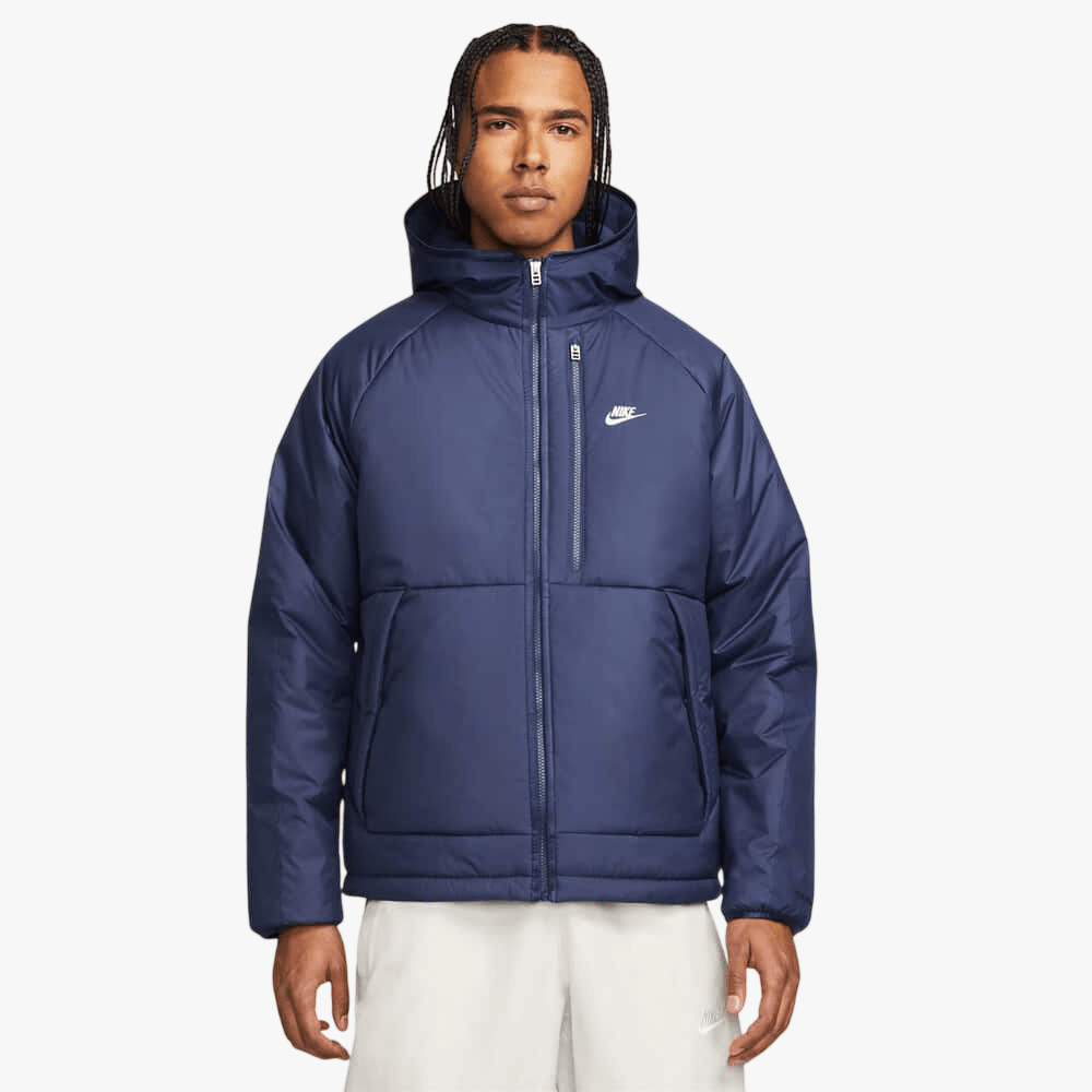 Nike Mens Sportswear Therma-Fit Repel Legacy Hooded Jacket Midnight Navy | Jeep