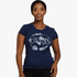 Guess Womens Floral Short Sleeve Tee Dark Blue | Guess