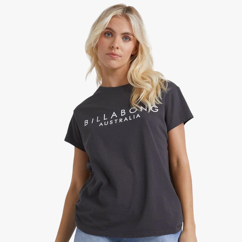 Billabong Womens Serenity Short Sleeve Tee Off Black Billabong