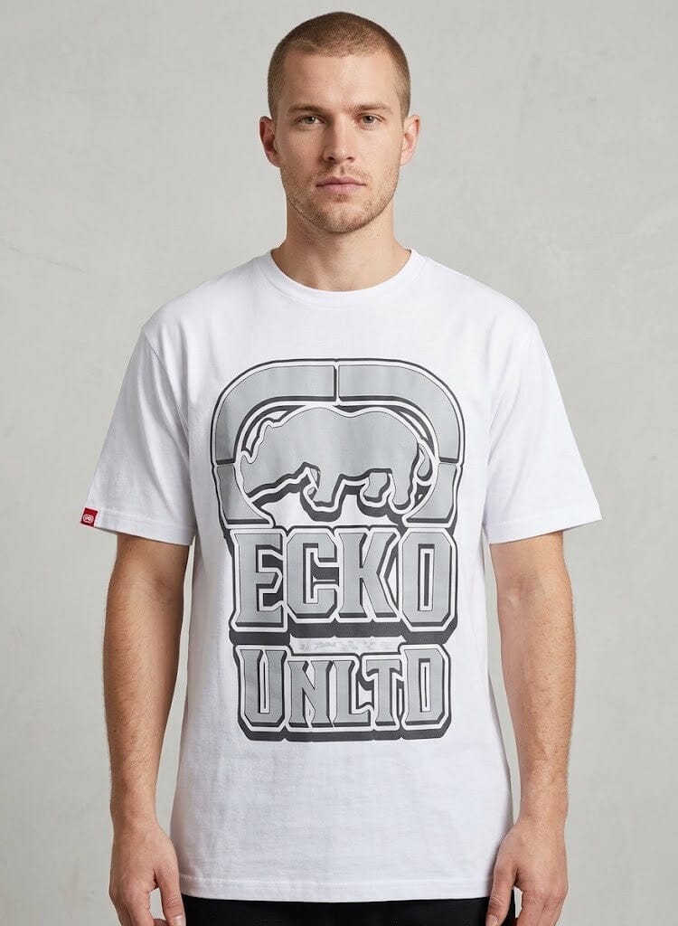 Ecko Mens Graphic Short Sleeve Tee White | Ecko