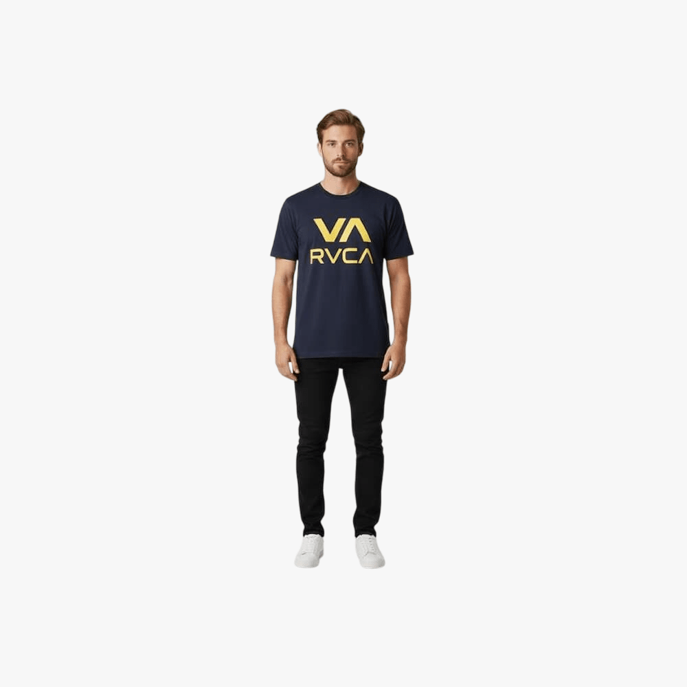 Rvca Mens Different Ways Short Sleeve Tee Navy Blazer | Rvca