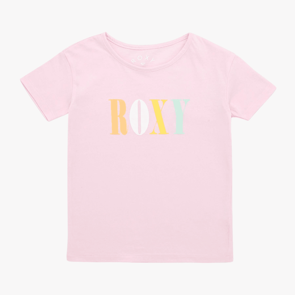 Roxy Girls Day And Night Short Sleeve Tee Pink Mist | Roxy