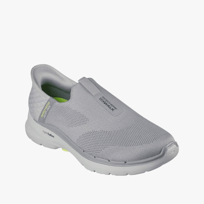Skechers Mens Go Walk 6 Easy On Shoe Gray | Skechers
