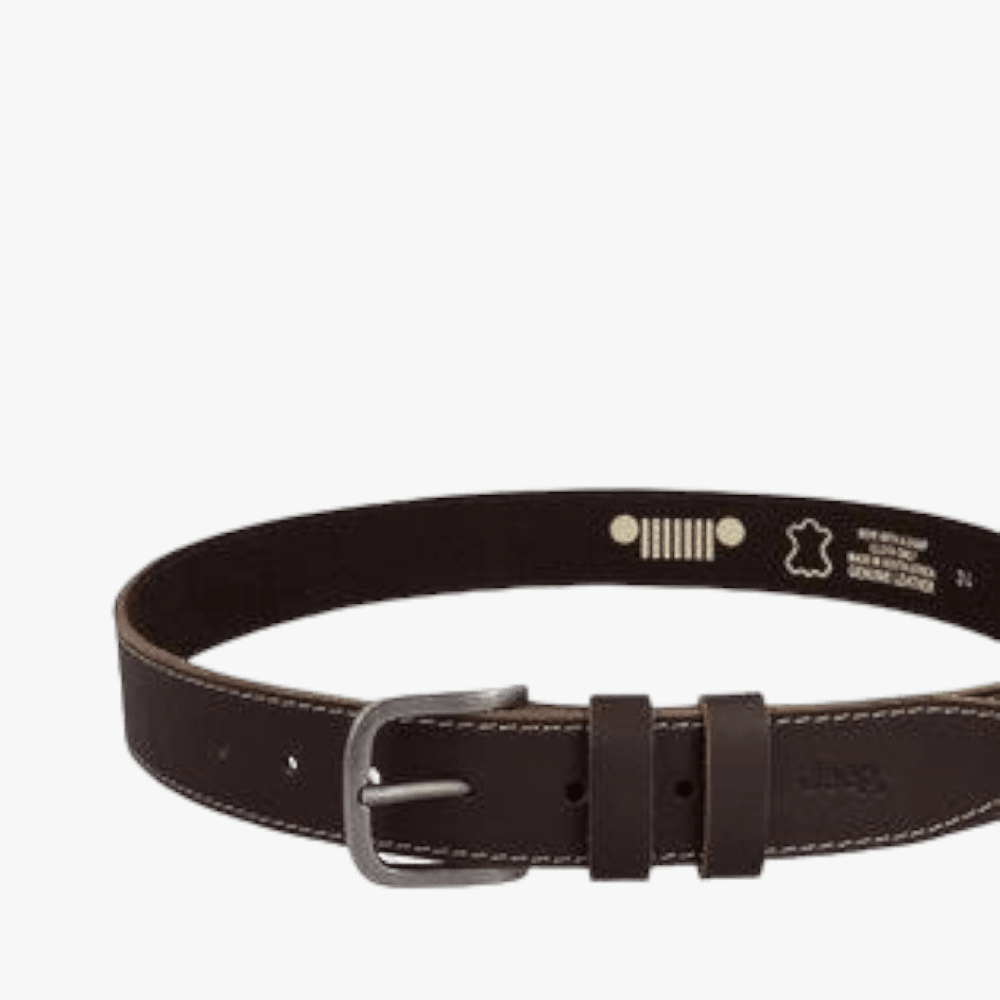 Jeep Mens Stitch Belt Choc | Jeep