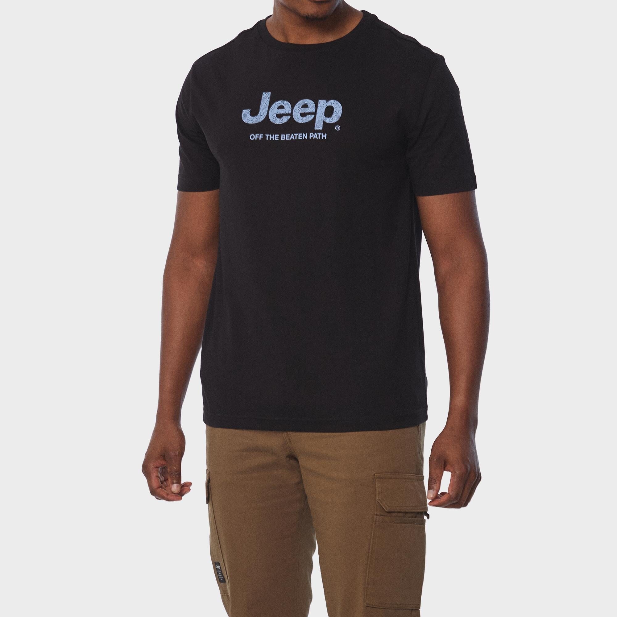 Jeep Mens Core Logo Short Sleeve Tee Black | Jeep