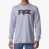Fox Mens Heritage Long Sleeve Tee Grey Melange | Fox