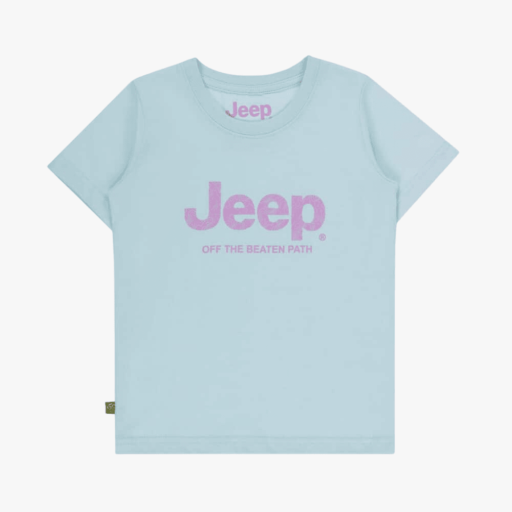 Jeep Girls Icon Logo Tee Ice Blue | Jeep