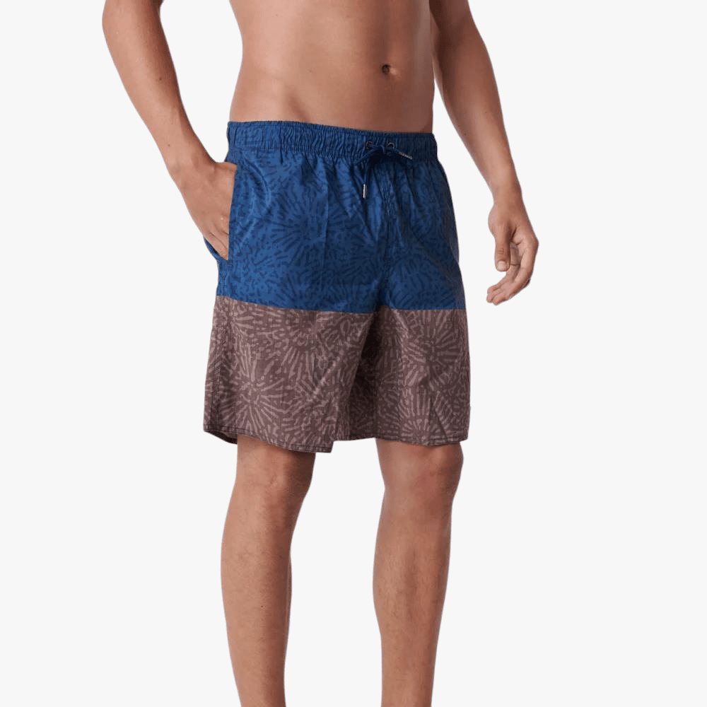 Oniell Mens Sideline Volley Shorts Blue Brown | Oneill