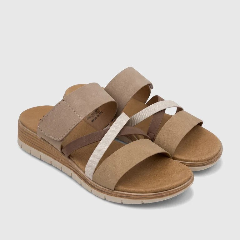 Hush Puppies Womens Carmen Sandal Beige Brown