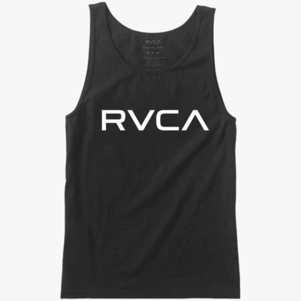 Rvca Mens Big Rvca Vest Black | Rvca