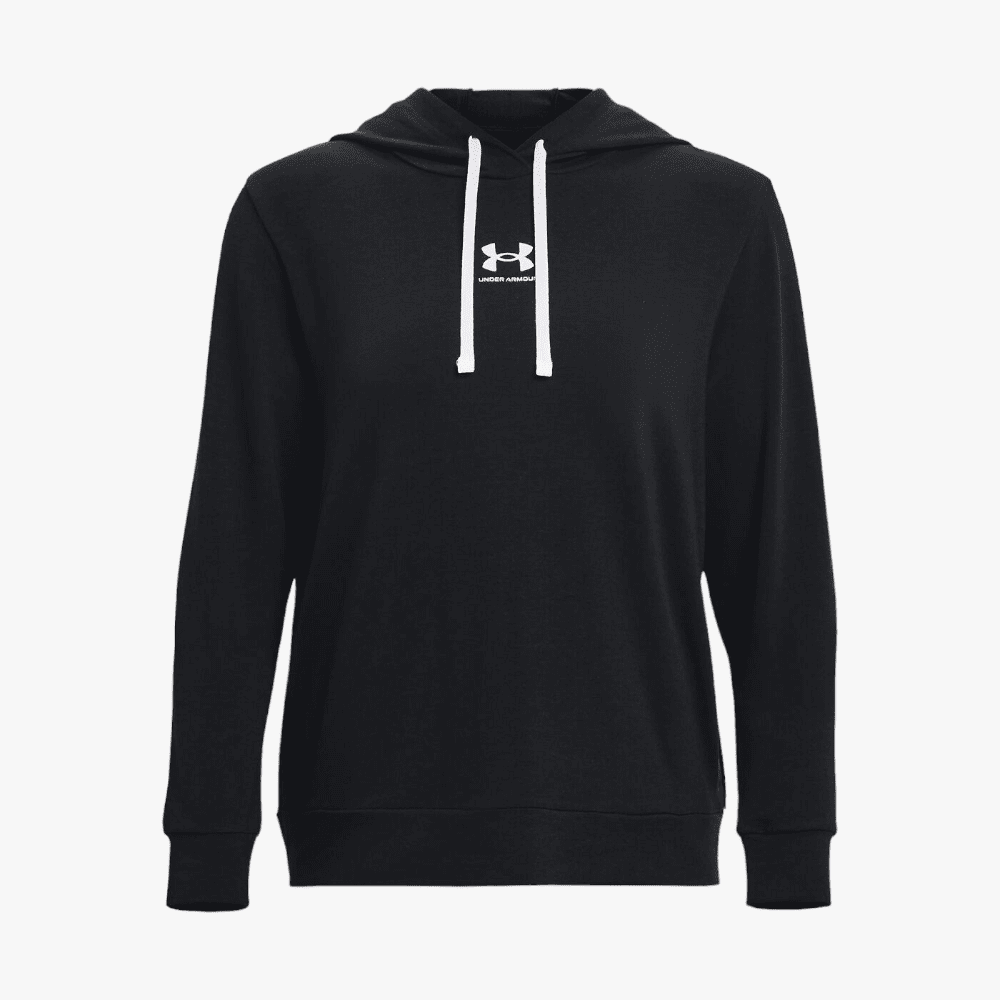 Under Armour Womens Rival Terry Hoodie 001 Black | Under Armour