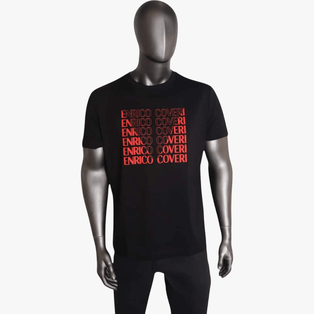 Enrico Coveri Boys Short Sleeve Tee Black *14 | Enrico Coveri
