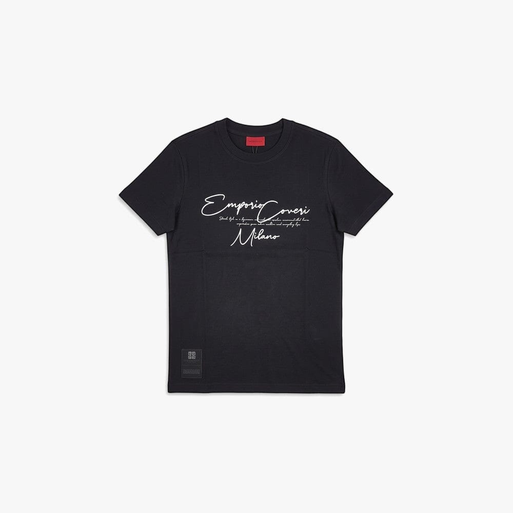Enrico Coveri Mens Short Sleeve Tee Black | Enrico Coveri