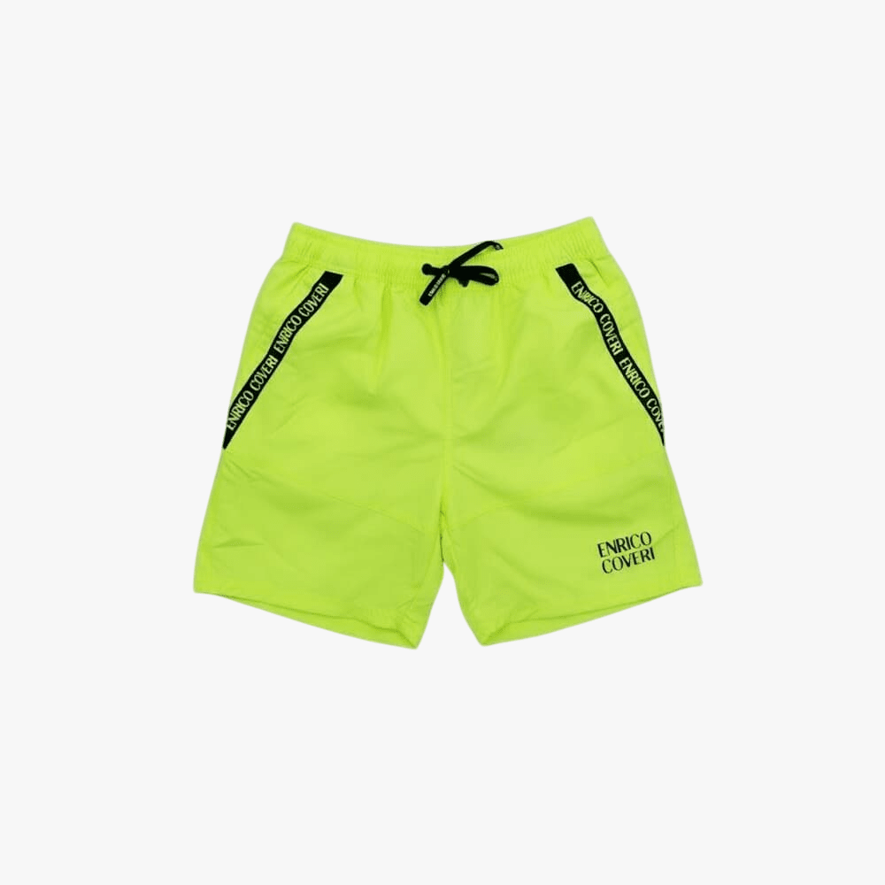 Enrico Coveri Mens Swim Shorts Lime | Enrico Coveri