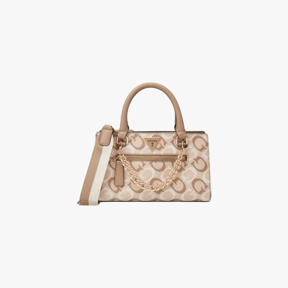 Guess Bandera Satchel Handbag Caramel | Guess