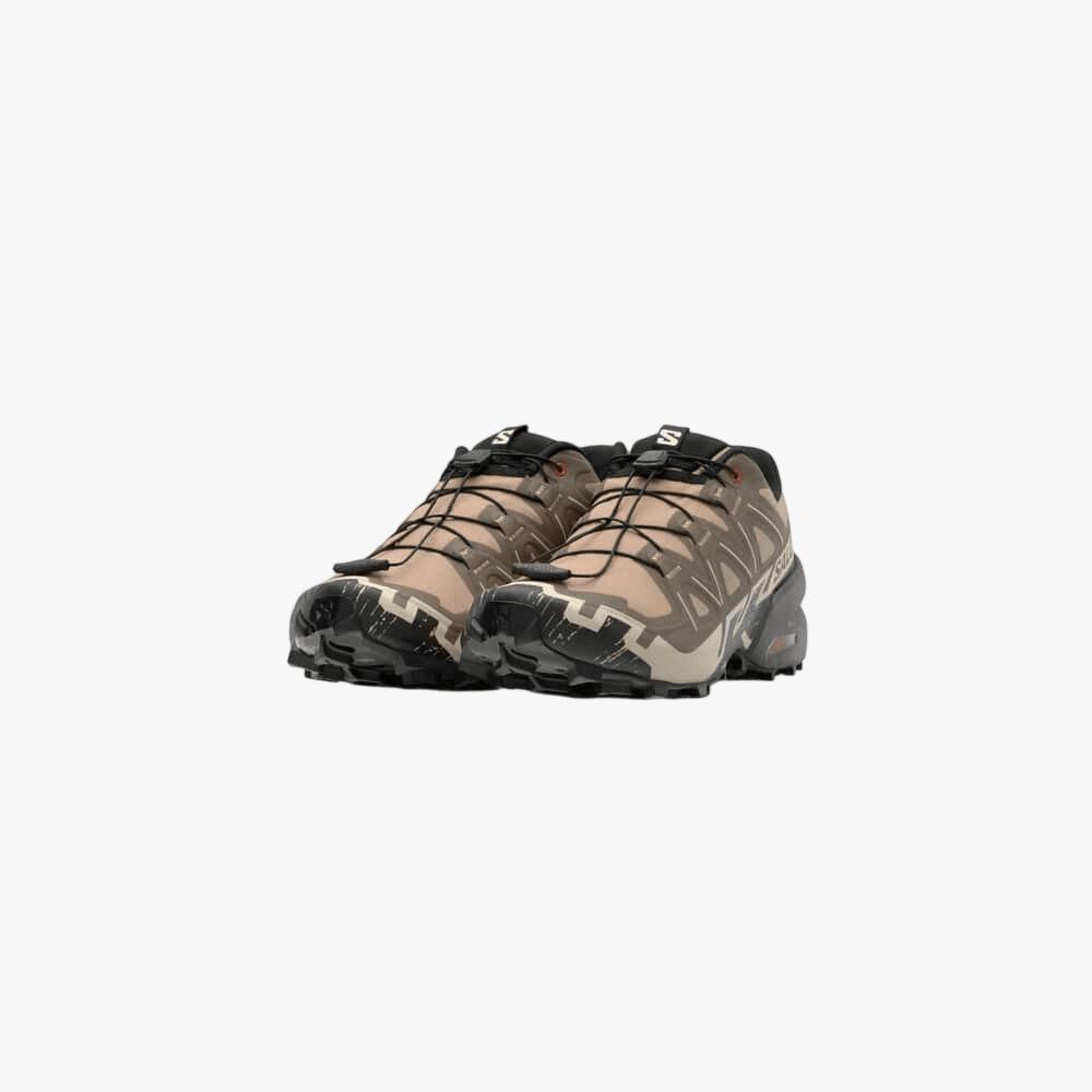 Salomon Mens Speedcross 6 Trail Sneaker Natural/Black/Almond Milk | Salomon