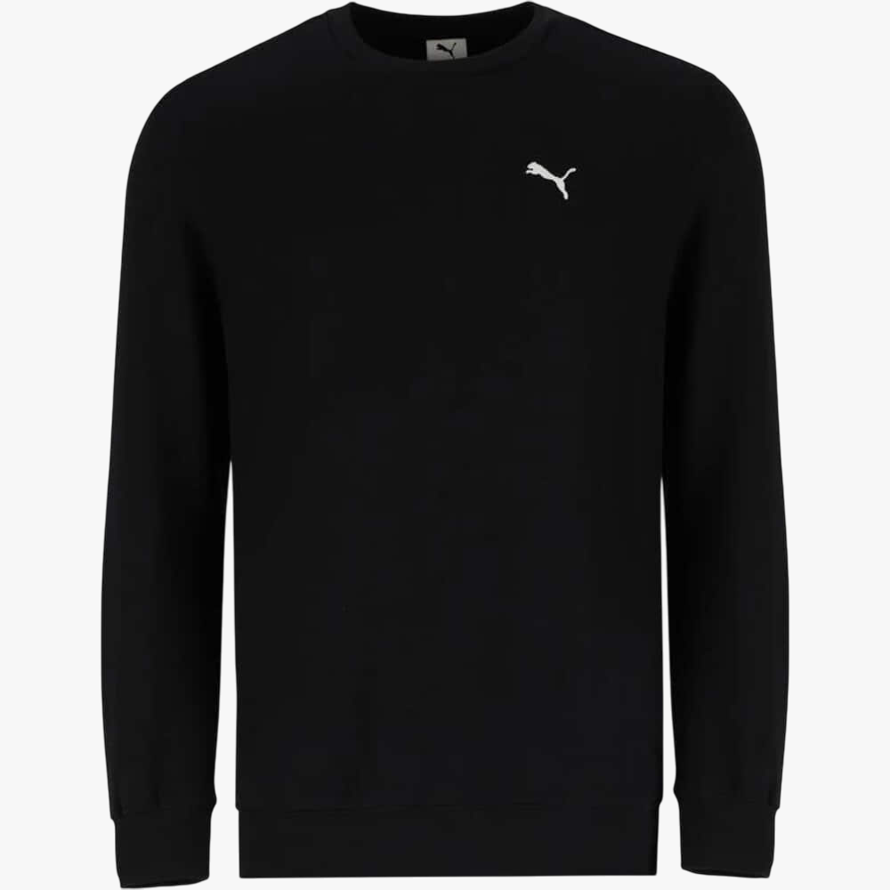 Puma Mens Ess Small Logo Crew Sweater Black