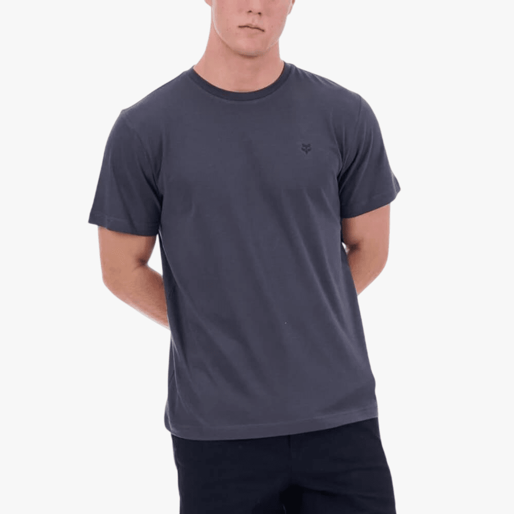 Fox Mens Axion Short Sleeve Tee Asphalt Grey | Fox