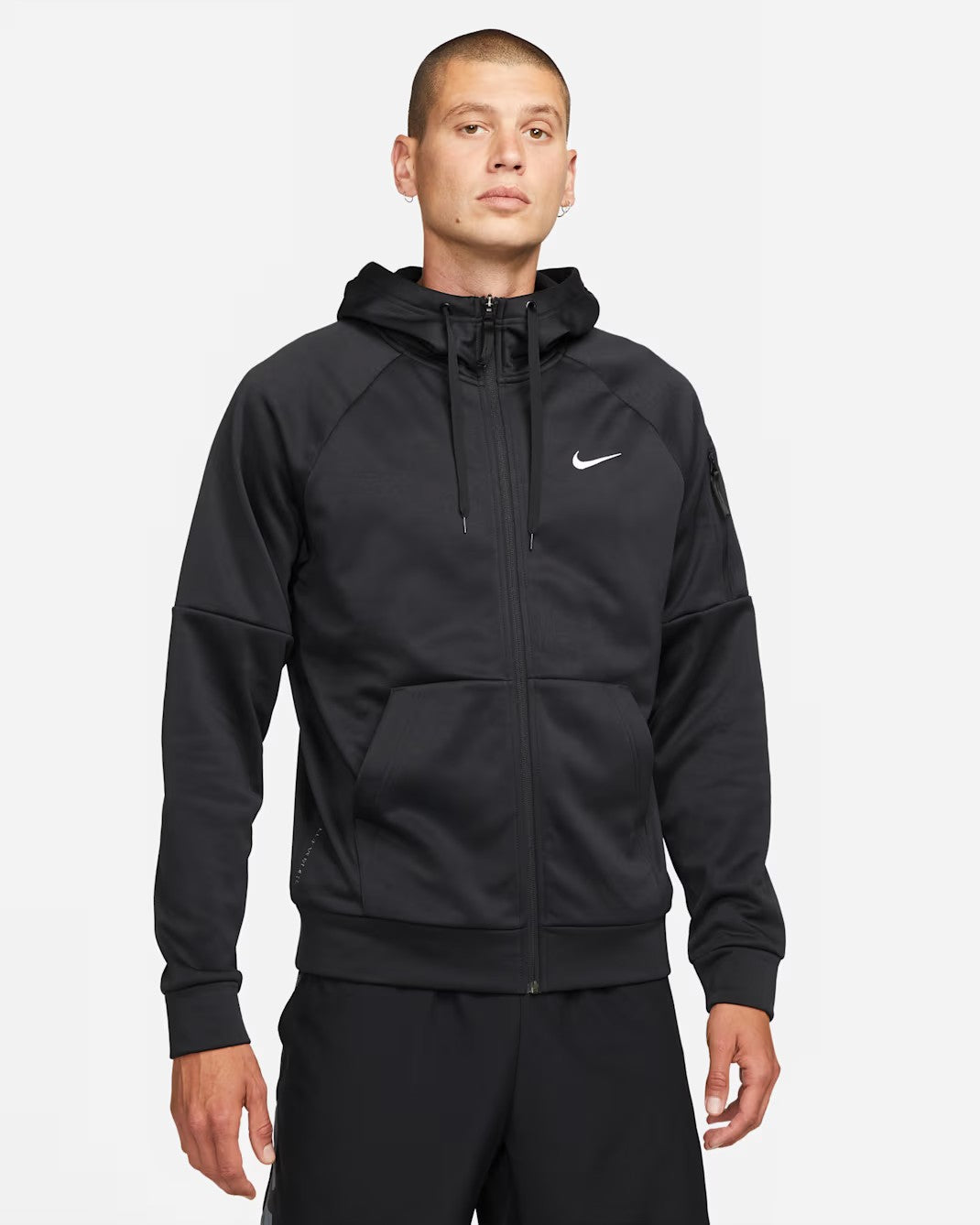 Nike Mens Therma Fit Zip Up Hooded Black