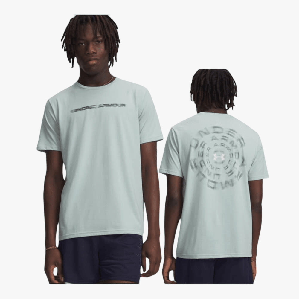 Under Armour Mens Blur Wm Short Sleeve Tee 477 Enamel Blue | Under Armour