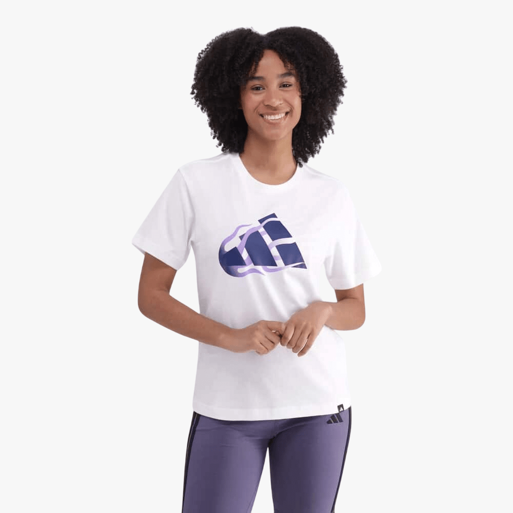 Adidas Womens Flame Short Sleeve Tee White | Adidas