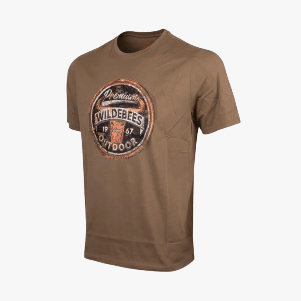 Wildebees Mens Heritage Rusted Sign Tee Moss | Wildebees