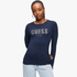 Guess Womens Reyna Logo Sweater Navy | Guess