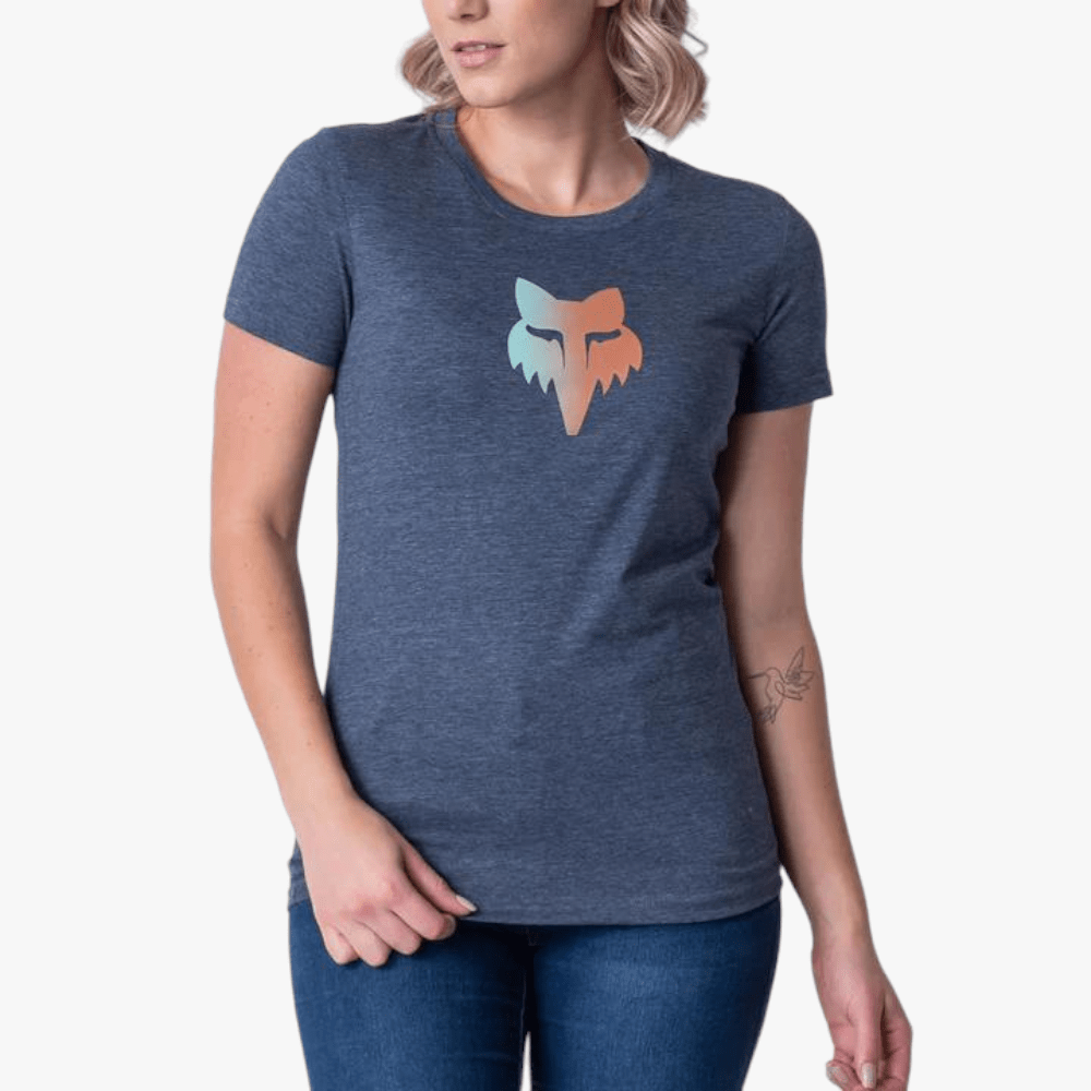 Fox Womens New Age Short Sleeve Tee Deep Cobalt Mel | Fox