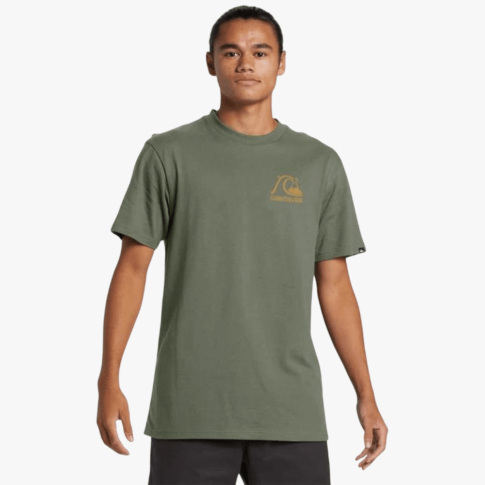 Quiksilver Mens Bubble Logo Short Sleeve Tee Four Leaf | Quiksilver
