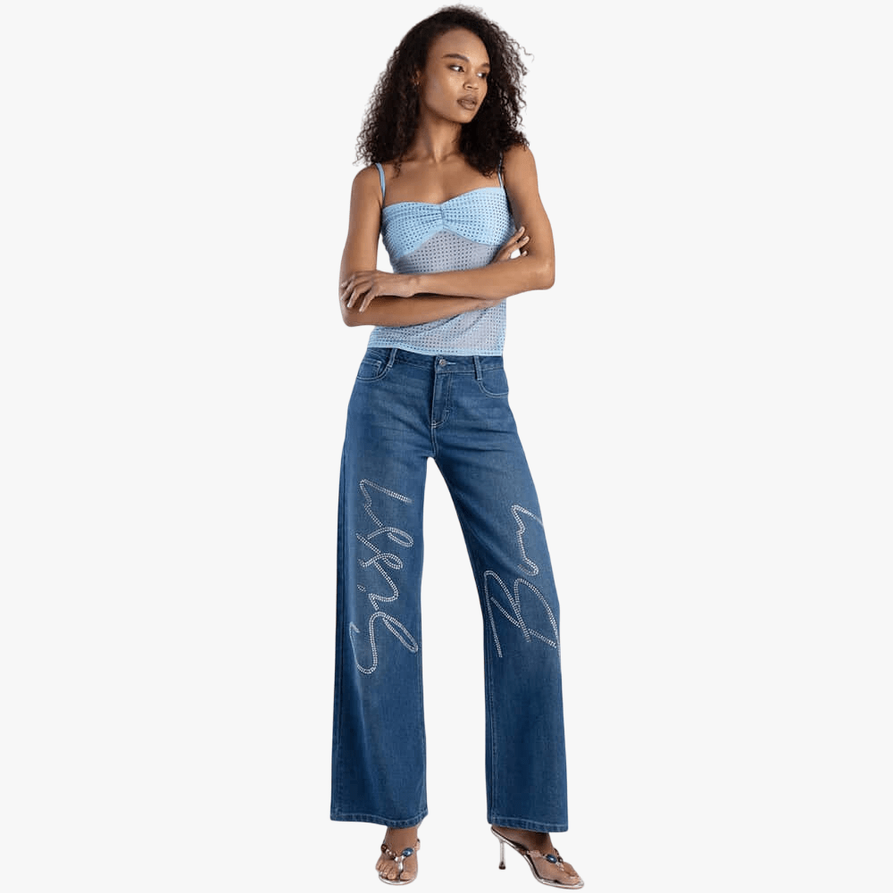 Sissy Boy Womens High Waist Wide Leg Jean Medium Vintage | Sissy Boy