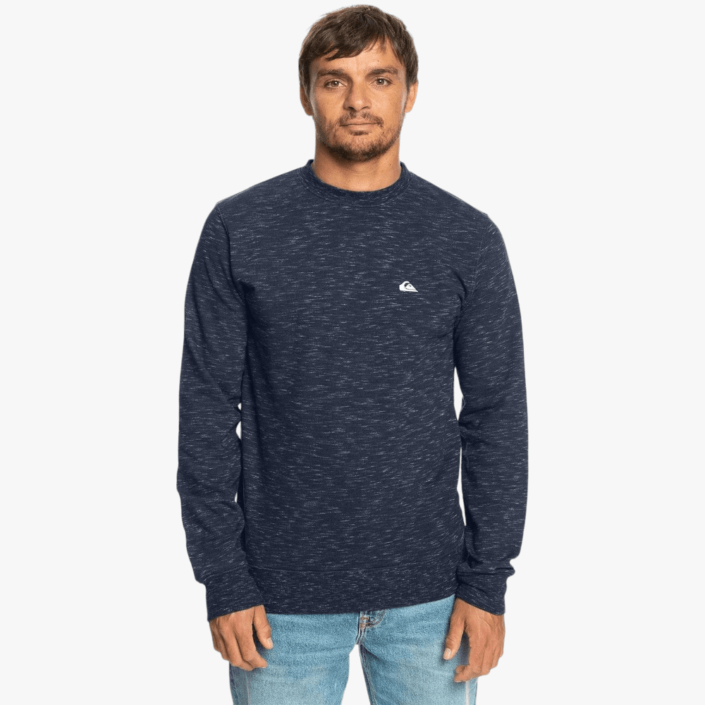 Quiksilver Mens Bayrise Crew Sweater Navy Melange | Quiksilver