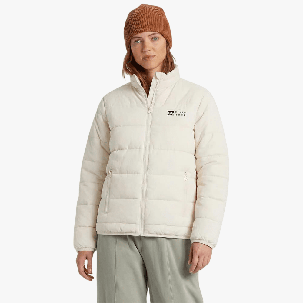Billabong Womens Full Zip Puffer Jacket Salt Crystal | Billabong