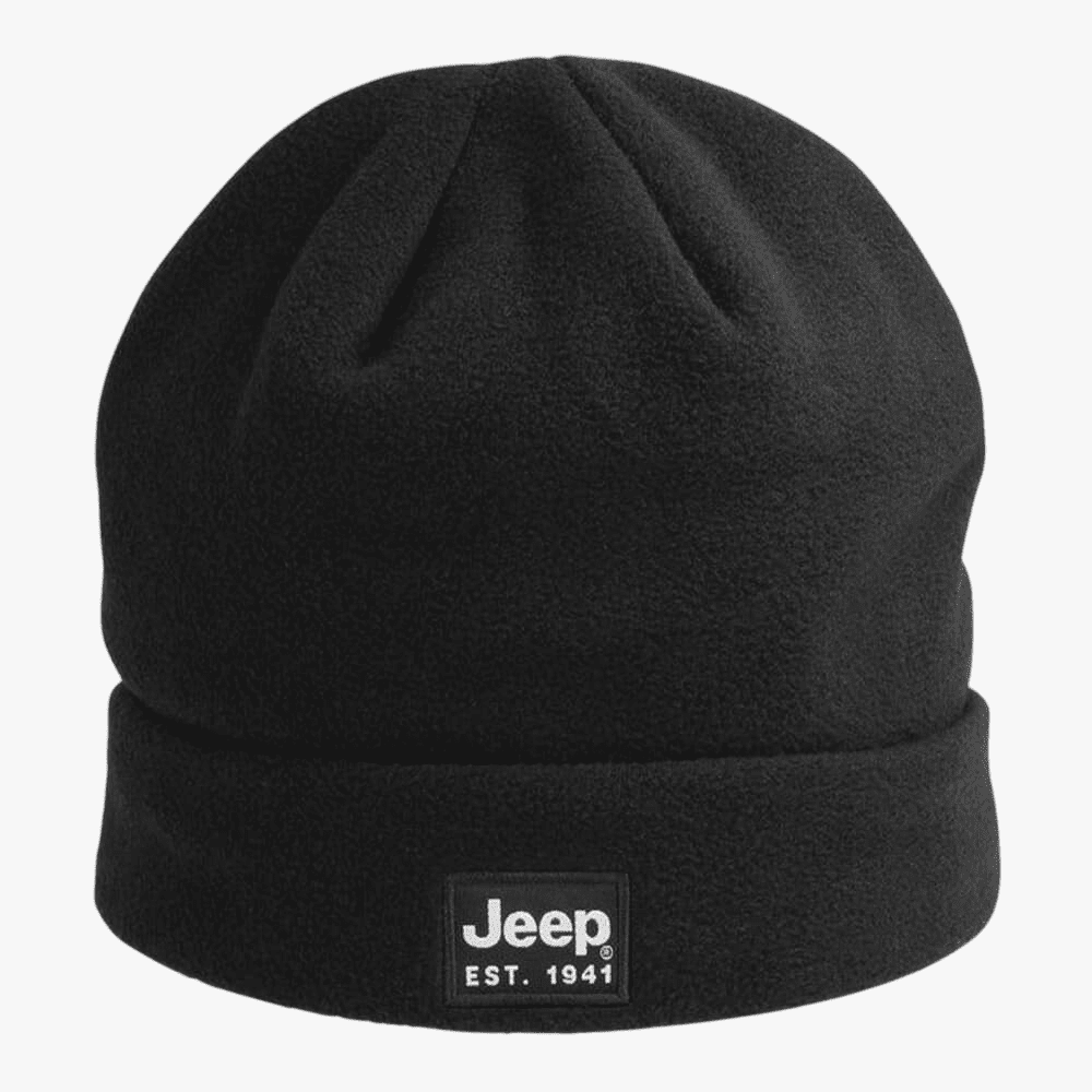Jeep Polar Fleece Beanie Black Jeep