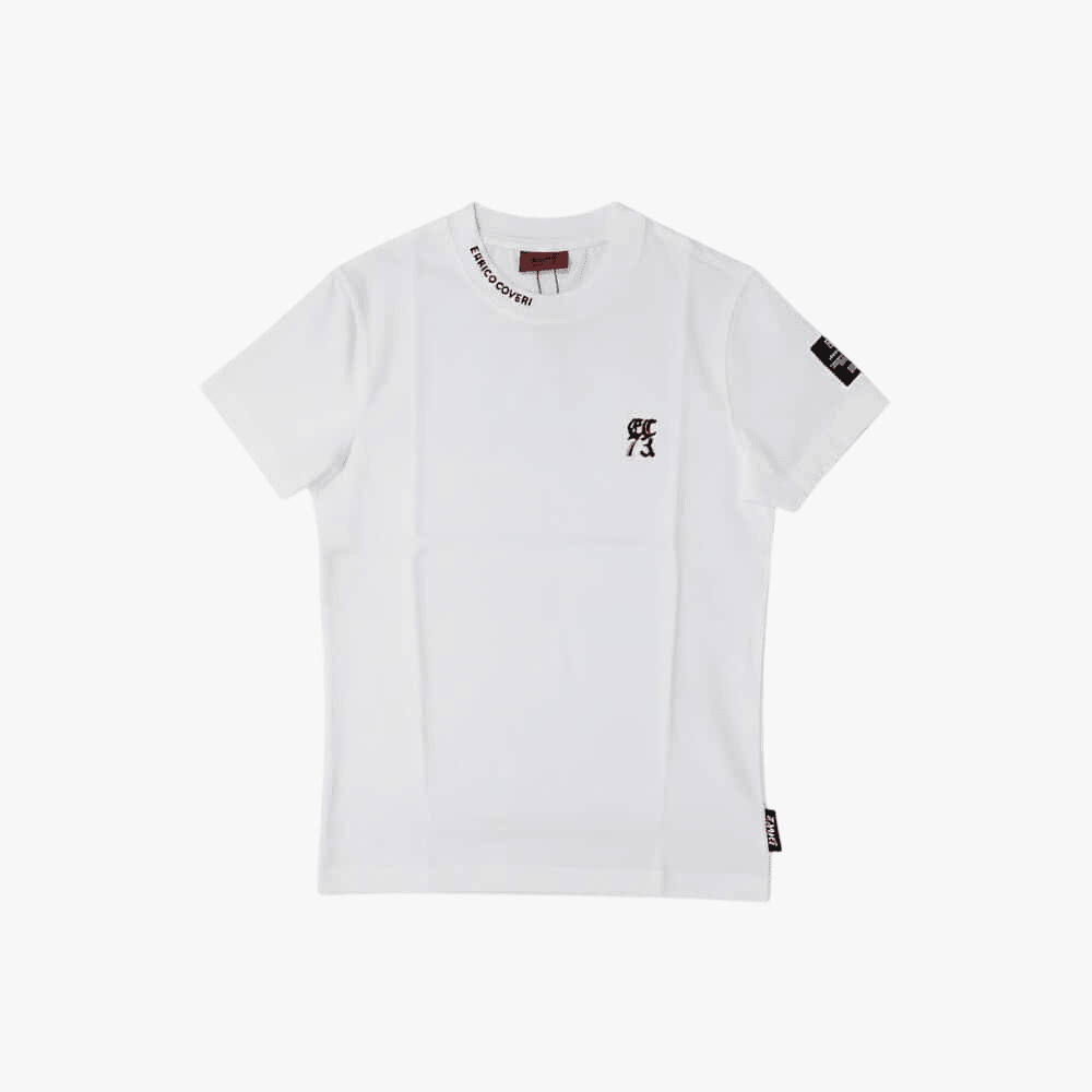 Enrico Coveri Mens Short Sleeve Tee Off White | Enrico Coveri