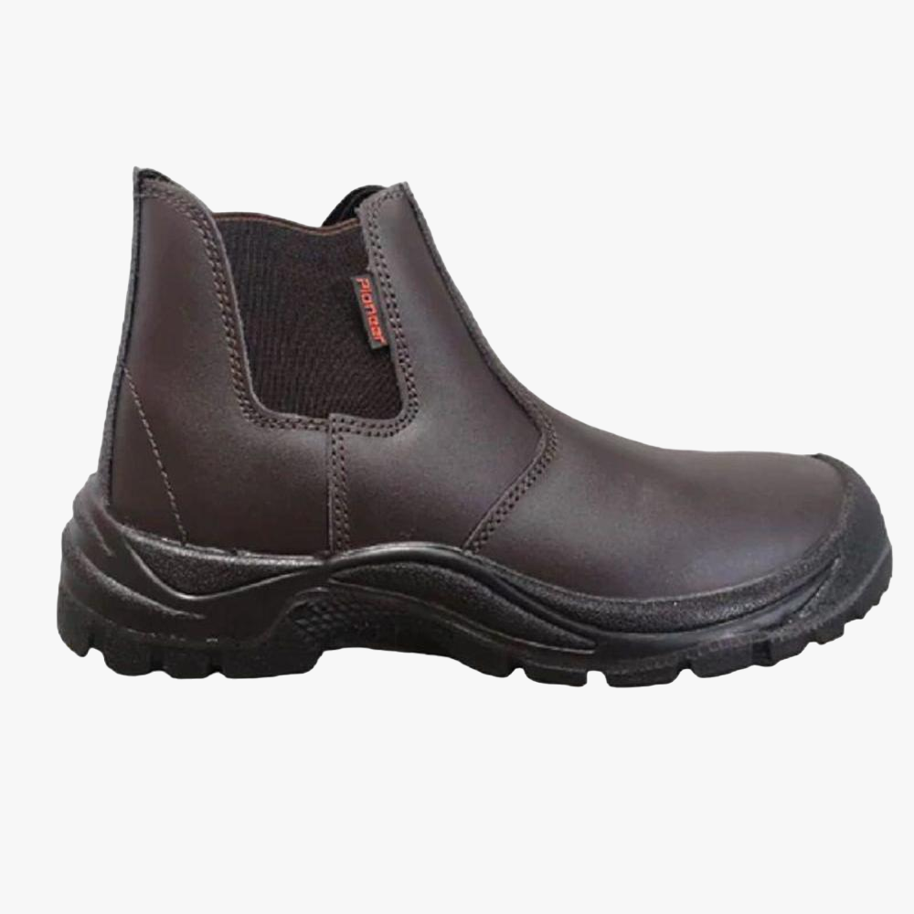 Pioneer Safety Commander Brown Steel Toe Chelsea Boot