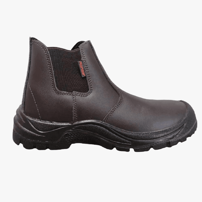 Pioneer Safety Commander Brown Steel Toe Chelsea Boot | Pioneer
