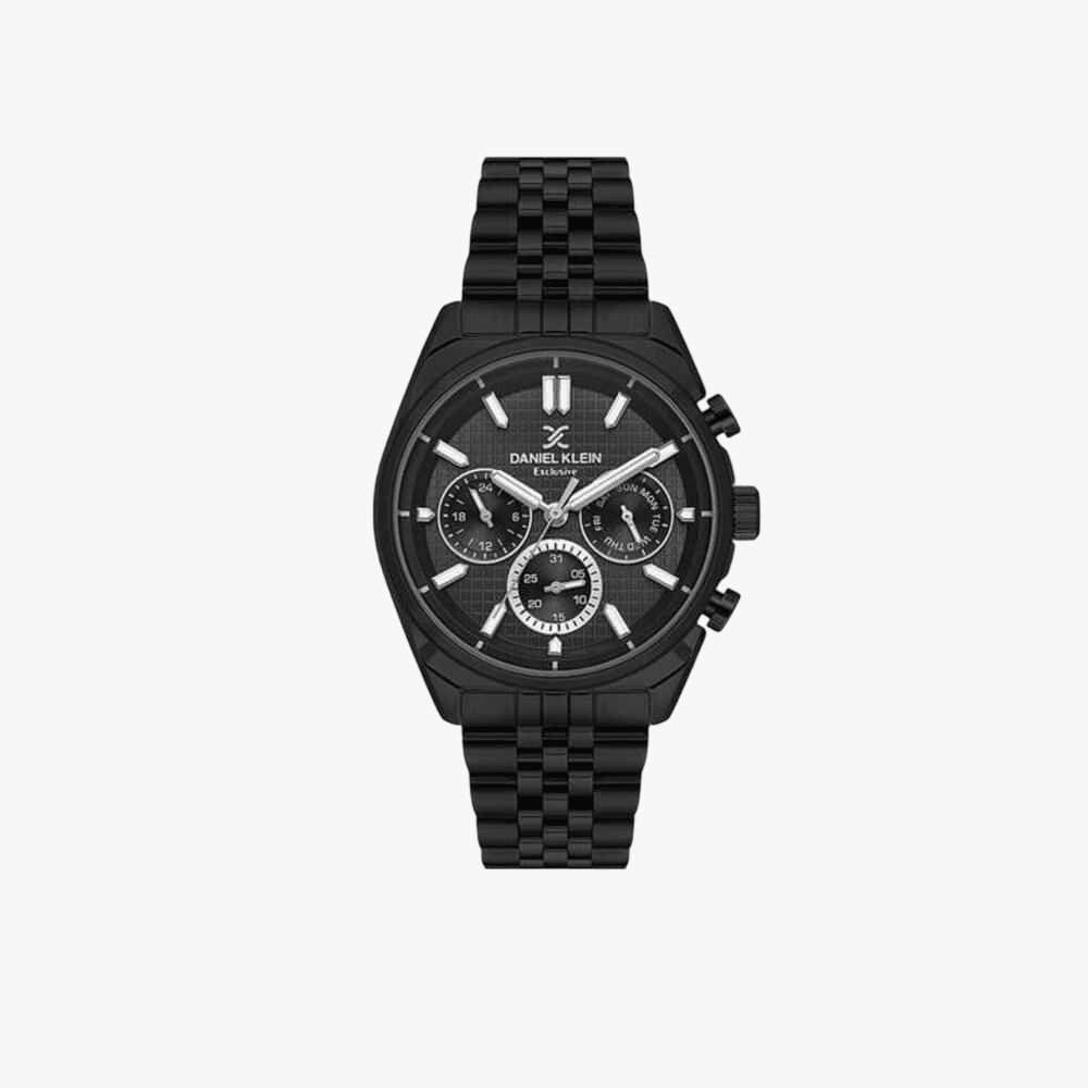 Daniel Klein Exclusive Black Dial Multifunction Watch | Daniel Klein